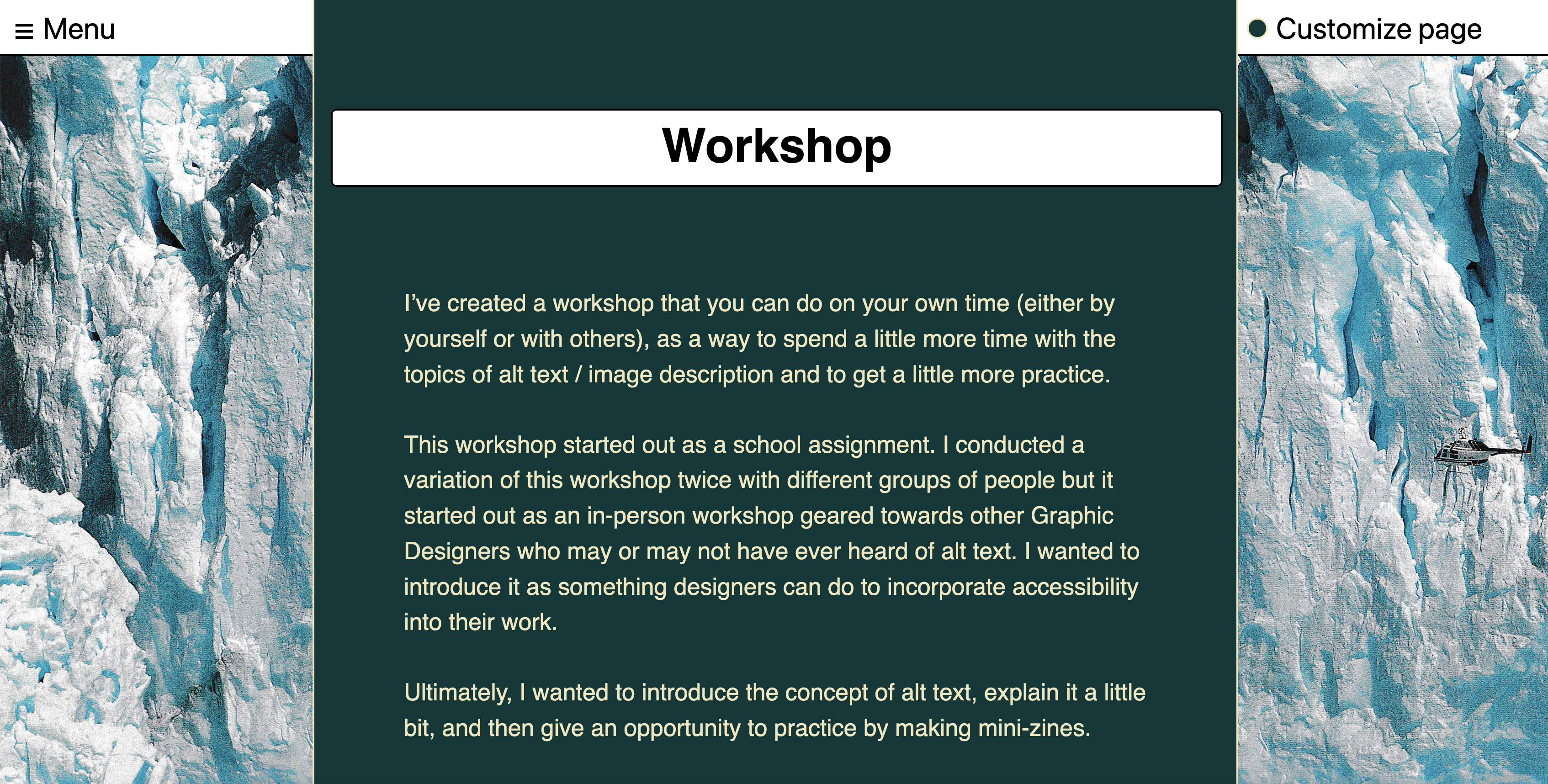 Screenshot - 1,000 words website. Header reads 'Workshop'.